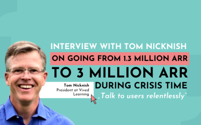 Growth Talks: Interview with Tom Nicknish on going from 1.3 million ARR to 3 million ARR during crisis times